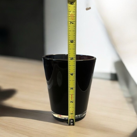 5” Black Glass Vase - Picture 9 of 9